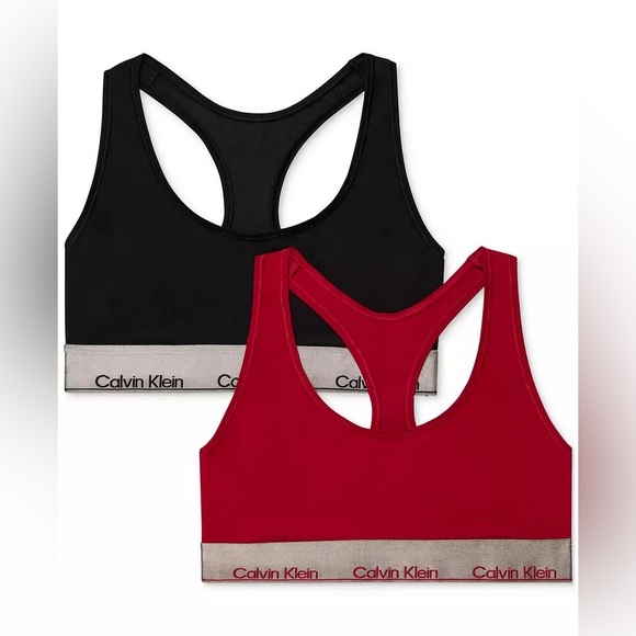 Calvin Klein Women's 2-Pk. Modern Cotton Unlined Bralette - Picture 1 of 10